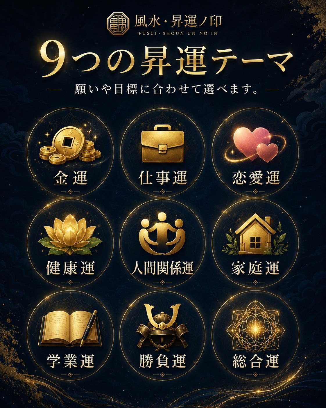 9つの昇運テーマ